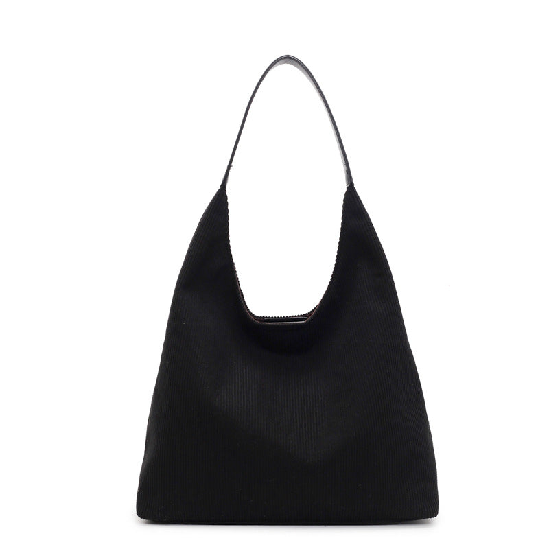 Femme Textureret Stof Slouchy Tote Bag Stilla
