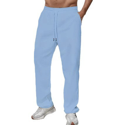Herre Sporty Afslappet Fit Joggingbukser med Elastisk Talje og Sidelommer Skovae