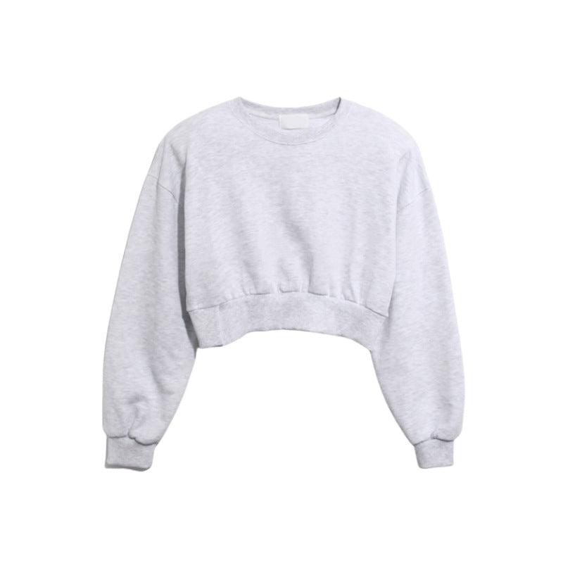 Kvinders afslappede cropped sweater med brede ærmer Stilla