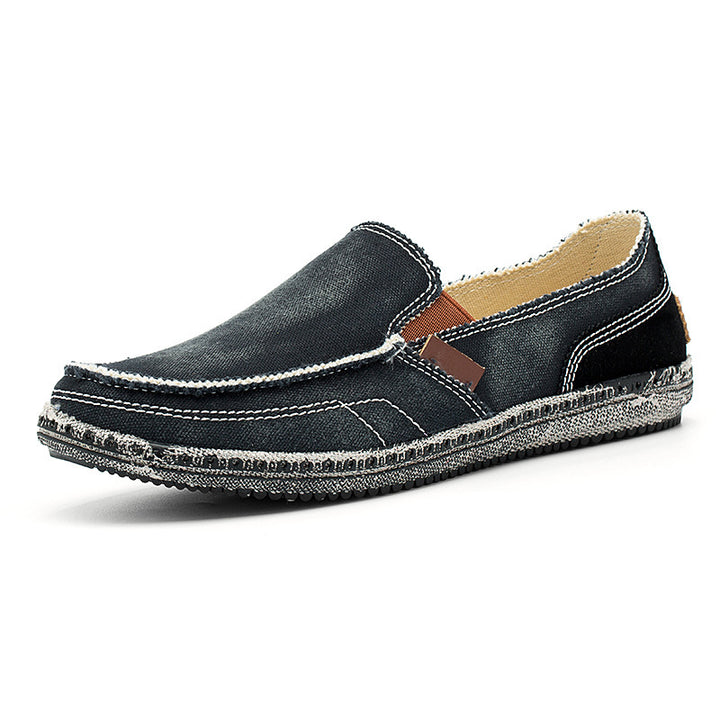 Herren Fritid Slip-On Canvas Sko Stilla