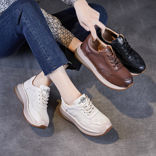 Dame Fritidsplatform Sneakers med elegant ternet design Stilla