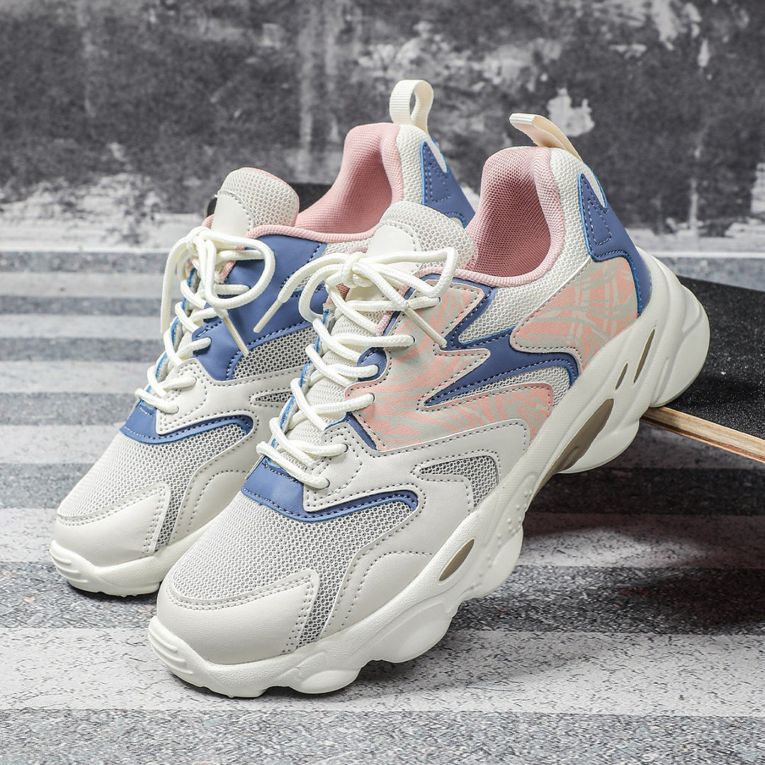 Dame Sportslig Livsstil Sneakers med glinsende accenter Stilla