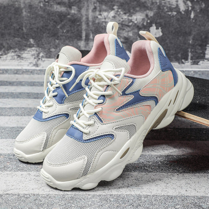 Dame Sportslig Livsstil Sneakers med glinsende accenter Stilla