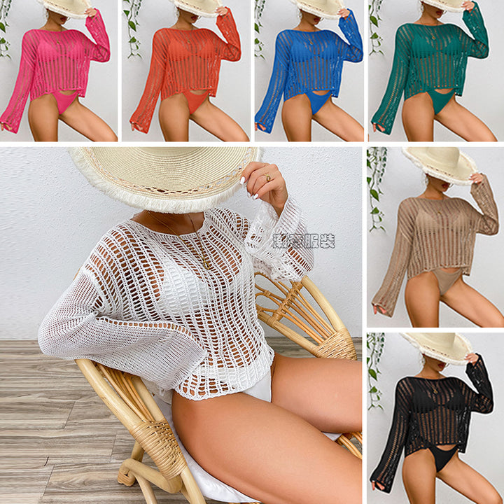 Dame moderne strikpullover Stilla