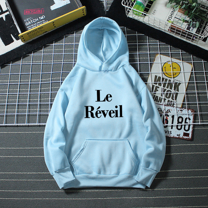 Dame hoodie med stilfuld tryk Skovae