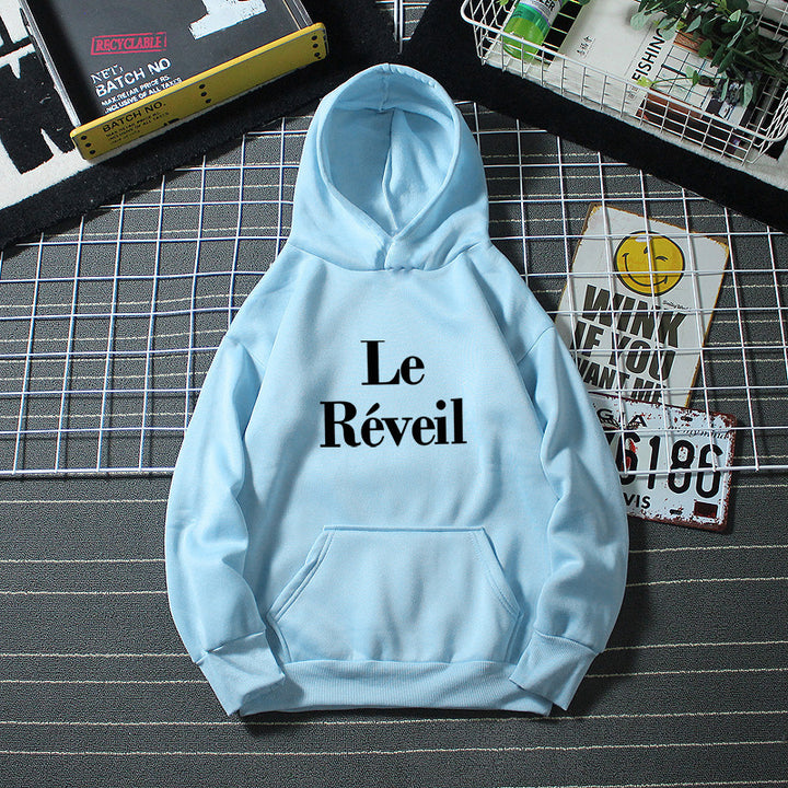 Dame hoodie med stilfuld tryk Skovae