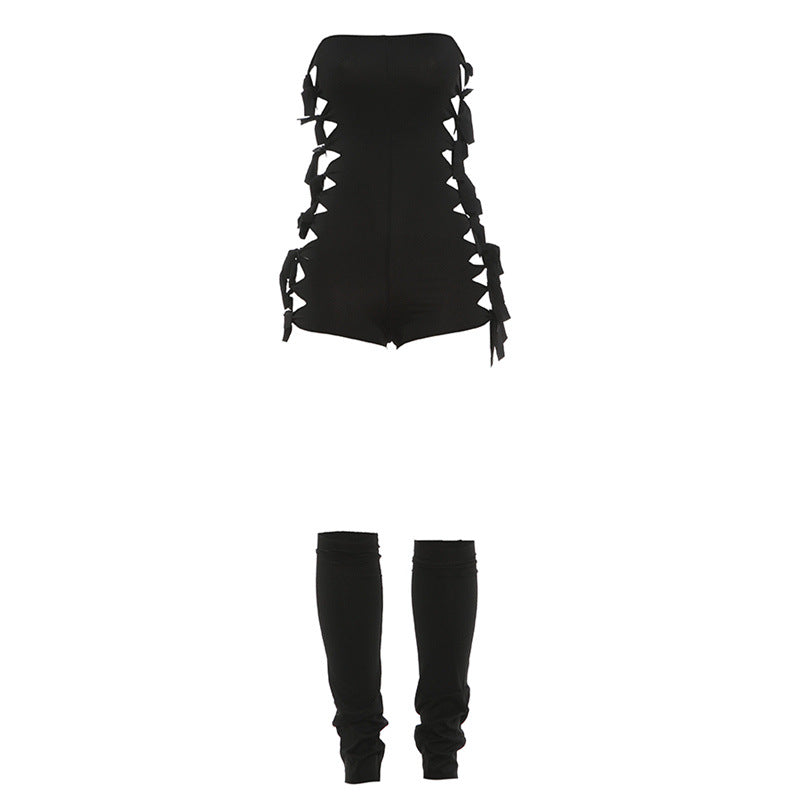 Dame shorts-enhed med elegant rem-design Skovae