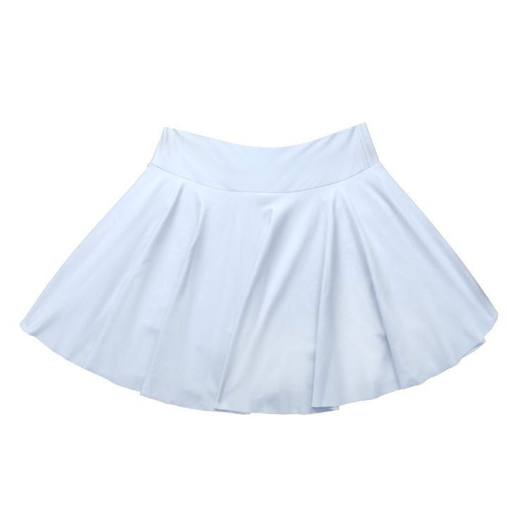 Dame nederdel til svømmehal og strand med asymmetrisk kant og elastisk talje Skovae