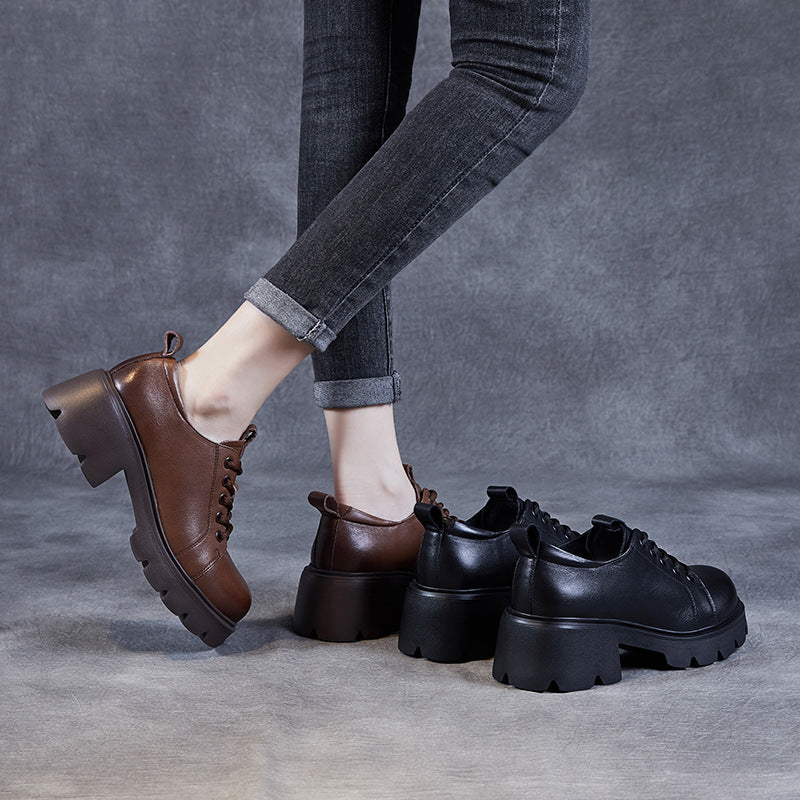 Dame Chunky-sål Snørebånd Sneakers med forhøjet platform Stilla