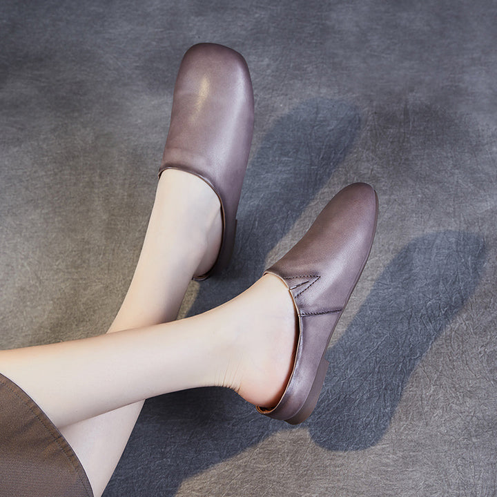 Femme Classic Læder Slip-On Clogs Stilla