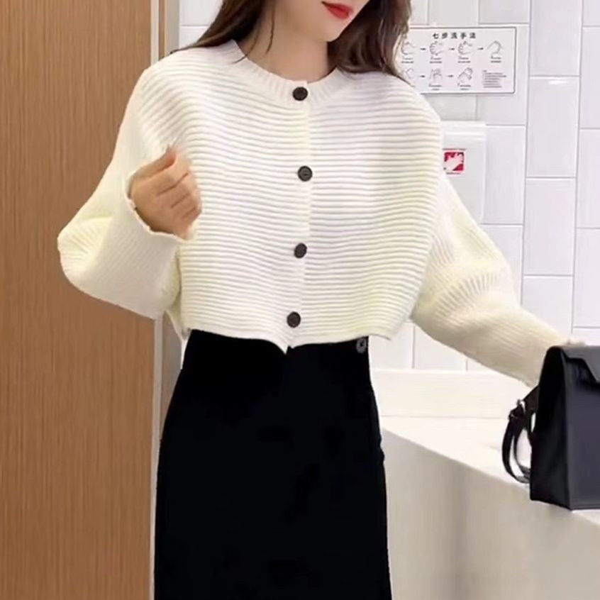 Femme Strikket Kort Cardigan Stilla