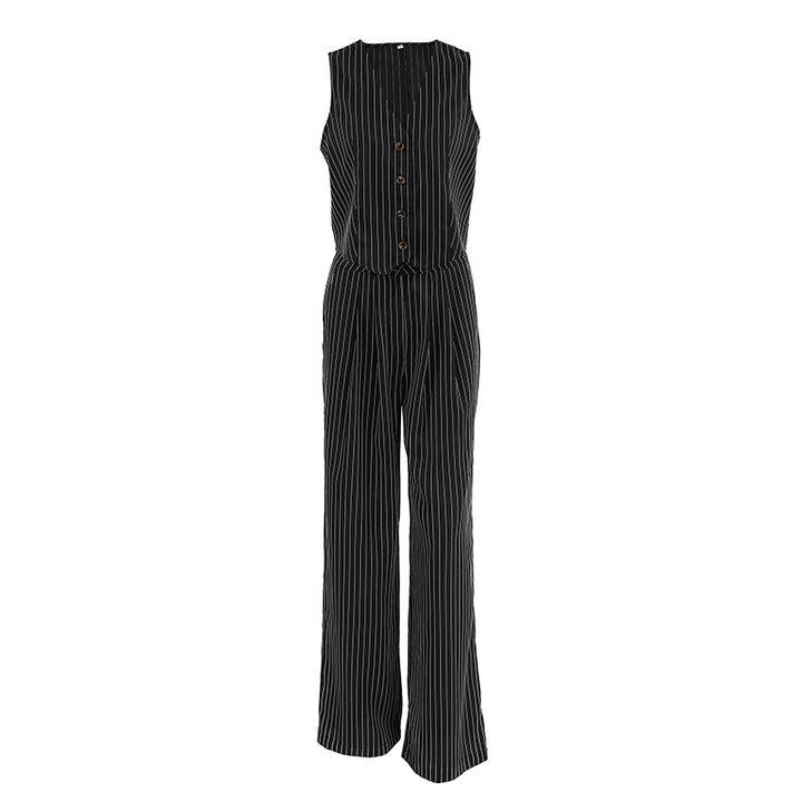Dame jakkesæt-jumpsuit med smal pasform og figursyet design Stilla