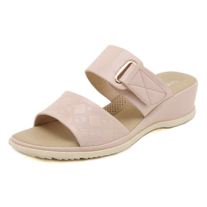 Dame komfort-sandaler med justerbar rem og dämpende sål Stilla