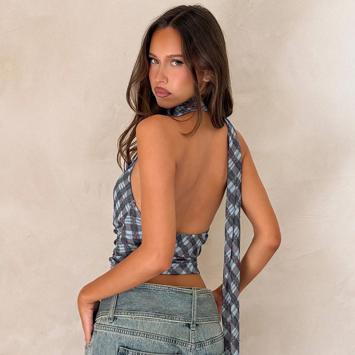 Dame Wickelbluse med raffineret knytning-design Skovae