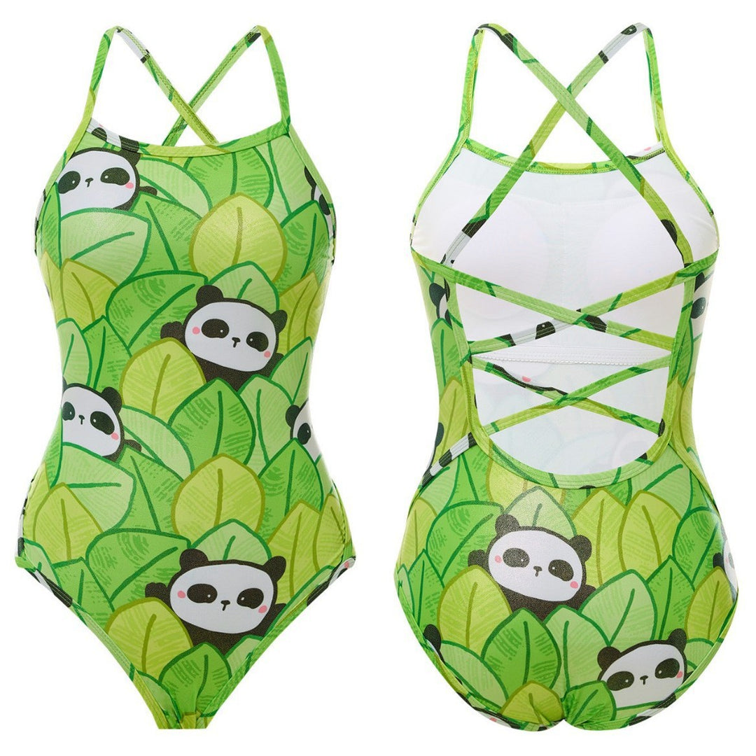 Dame Én-delt Badedragt med legesyg Panda-design Stilla