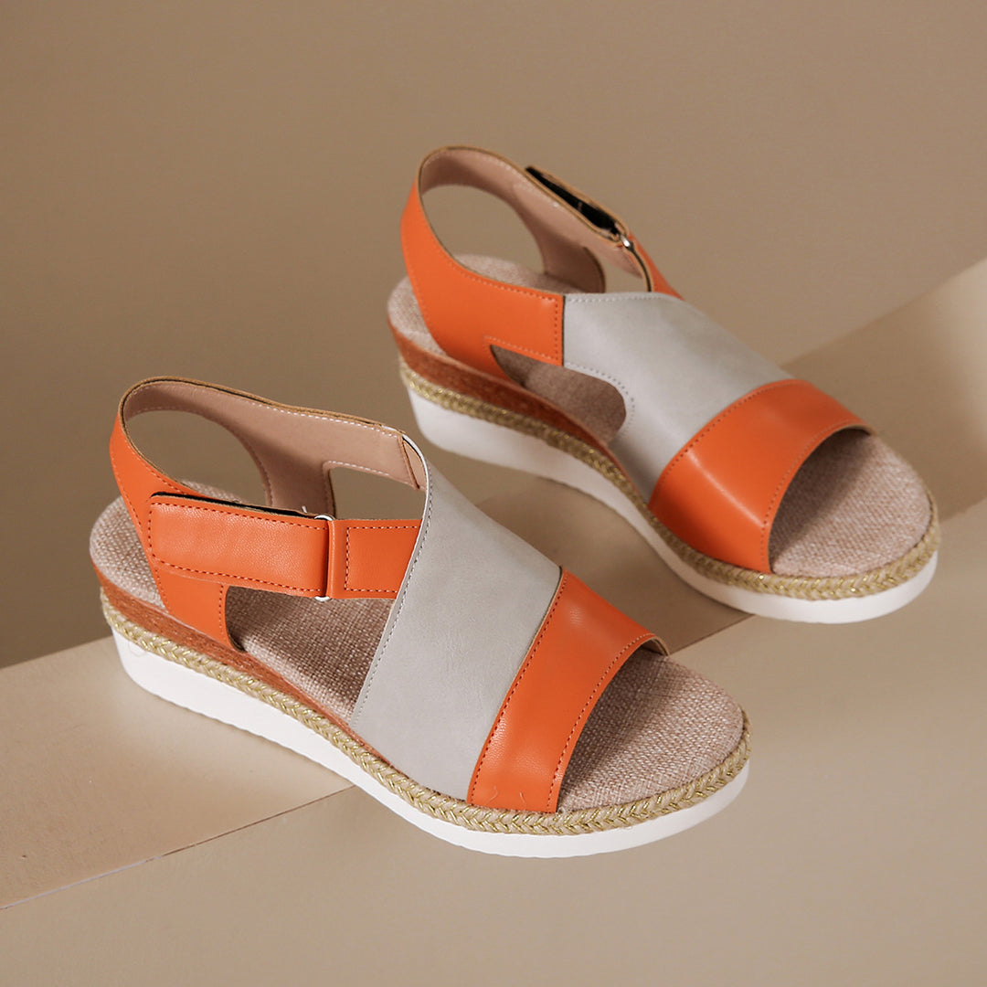 Dame Wedge-sandaler med justerbar rem og skridsikker sål Stilla