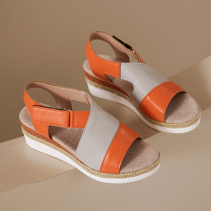 Dame Wedge-sandaler med justerbar rem og skridsikker sål Stilla