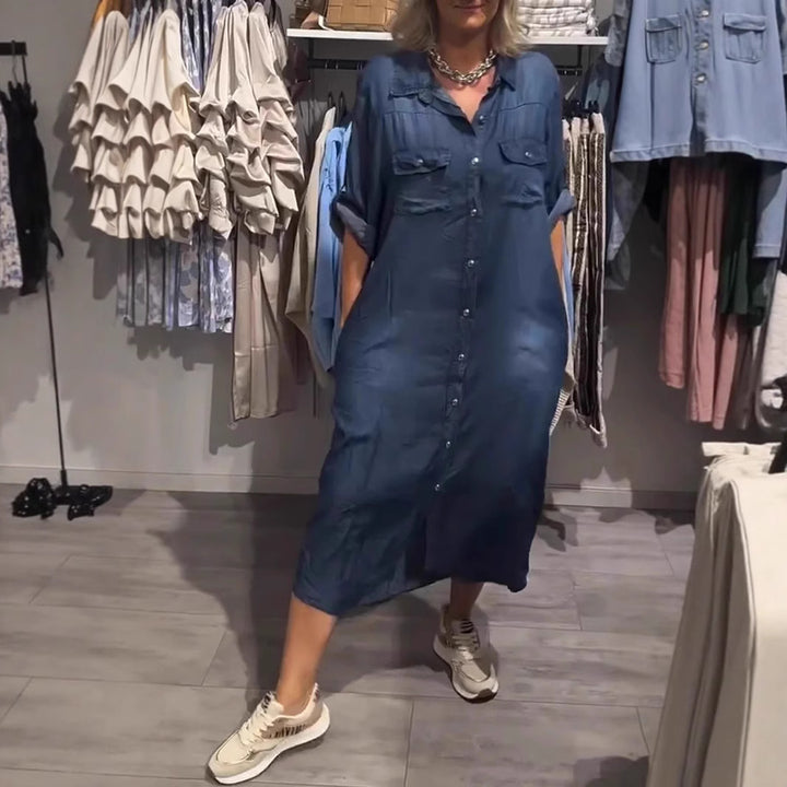 Fru Denim Skjortekjole Stilla