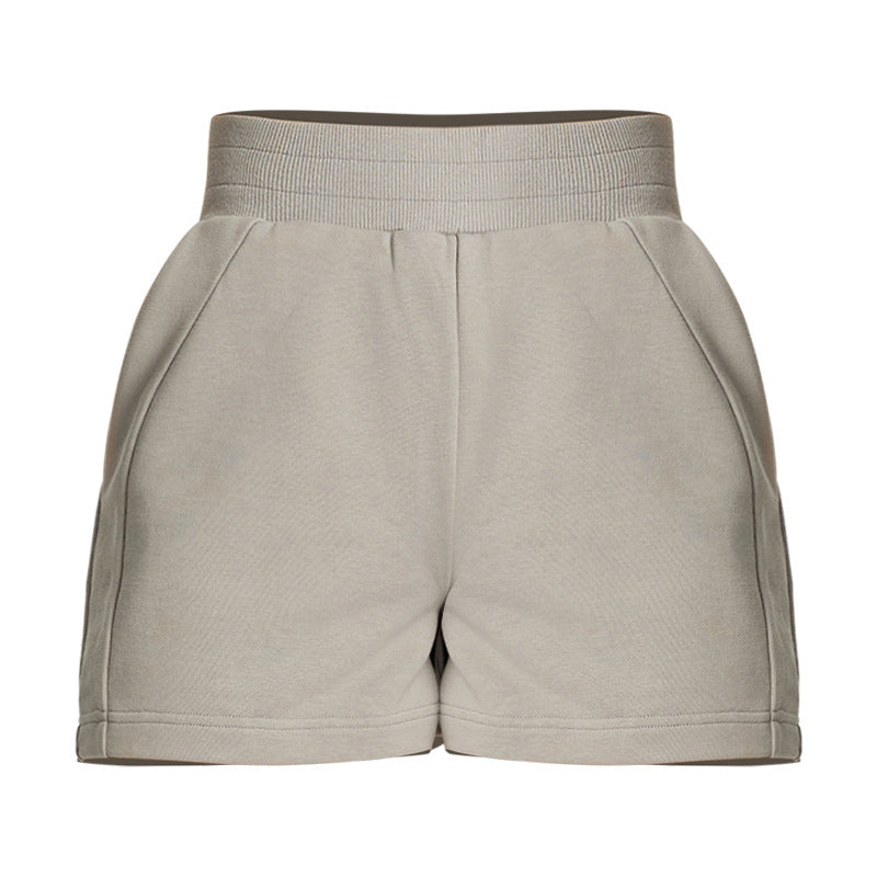 Dame behagelige sports-shorts med elastisk bund og sidelommer Stilla