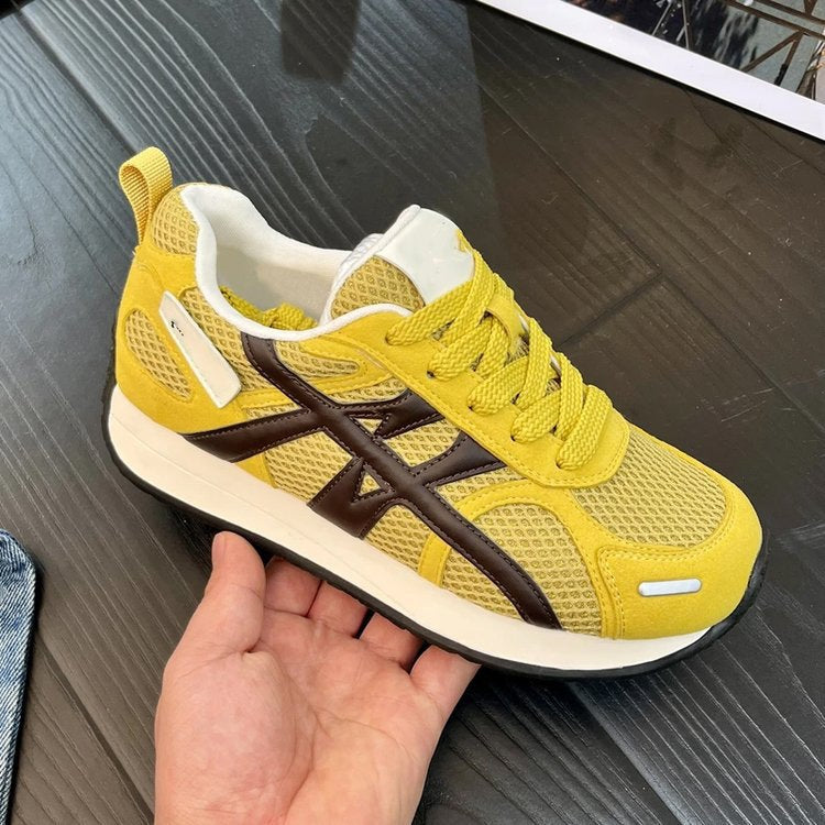 Dame sport sneakers med reflekterende overflade og åndbar sål Stilla