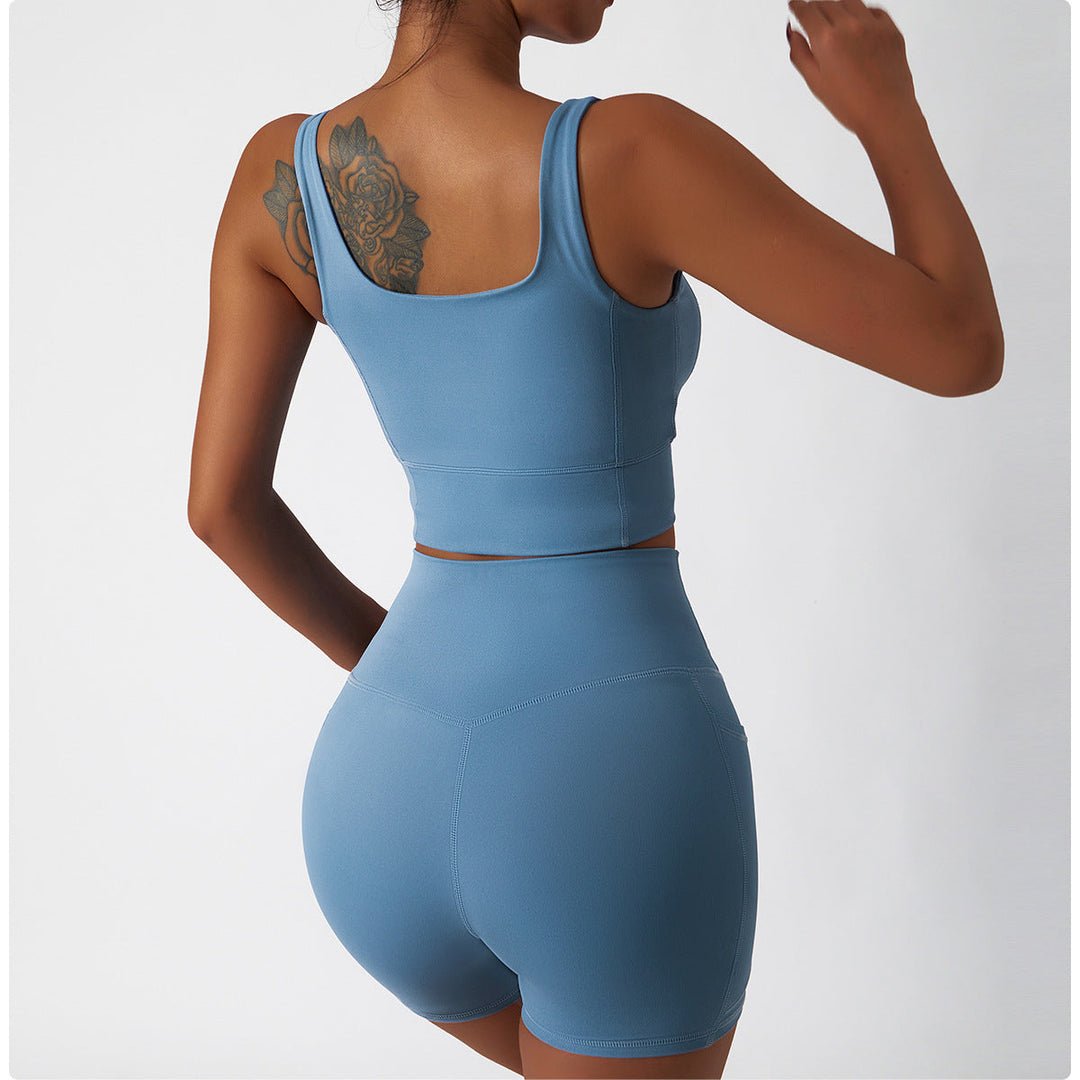 Stilla | Ice Silk Nude Feel Sport Shorts Hurtigttørrende Slim Yoga Bukser