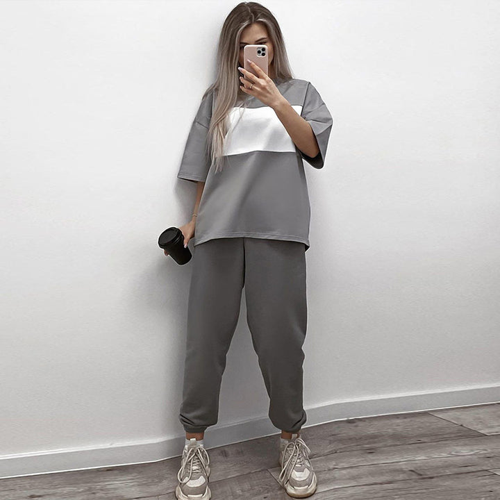 Dame afslappet sportssæt med oversized top og behagelige joggingbukser Stilla