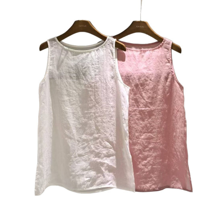 Dame Relaxed Fit Bomuld ærmeløst Top Stilla