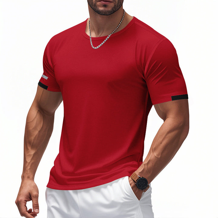 Herre åndbart sport T-shirt med reflekterende elementer Stilla