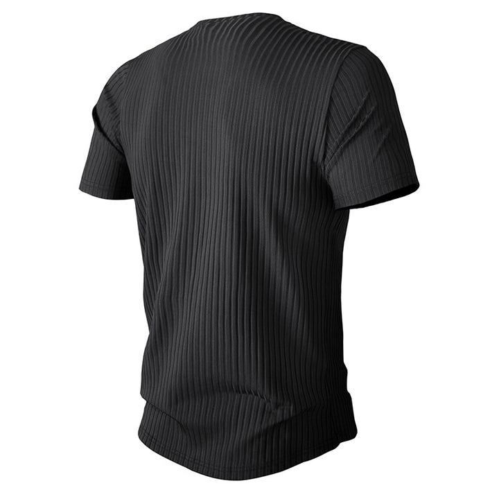 Herrer moderigtigt kortærmet struktur T-shirt Stilla