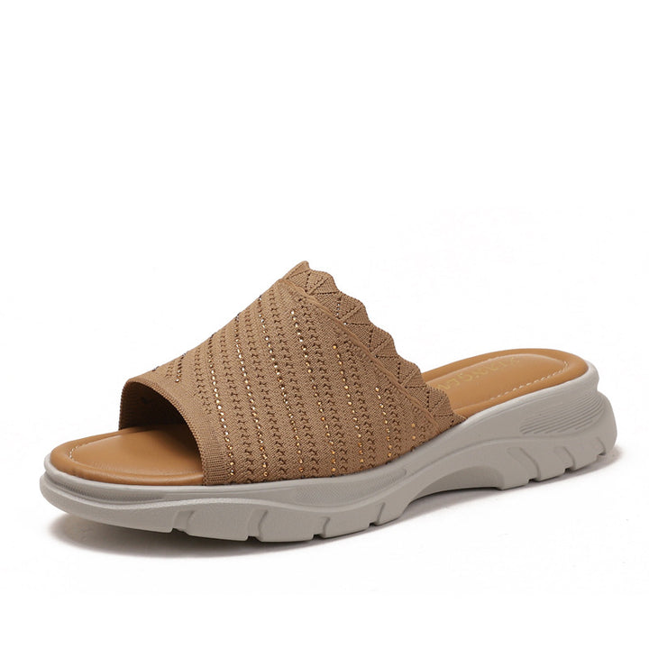 Dame komfortable slippers med åndbare indlæg og skridsikker sål Stilla