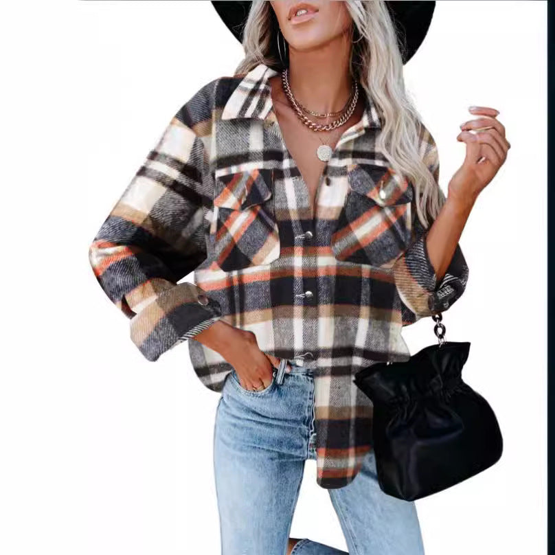 Dame ternet overshirt i komfortabel bomuldsblanding med store klaplommer Stilla