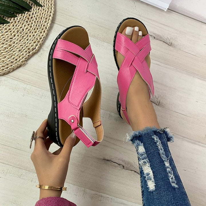 Dame Komfortable Sling-Sandaler med justerbar rem og polstret sål Stilla