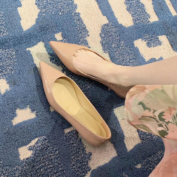 Dame Spids-Tå Flad Slip-On Ballerinaer Stilla