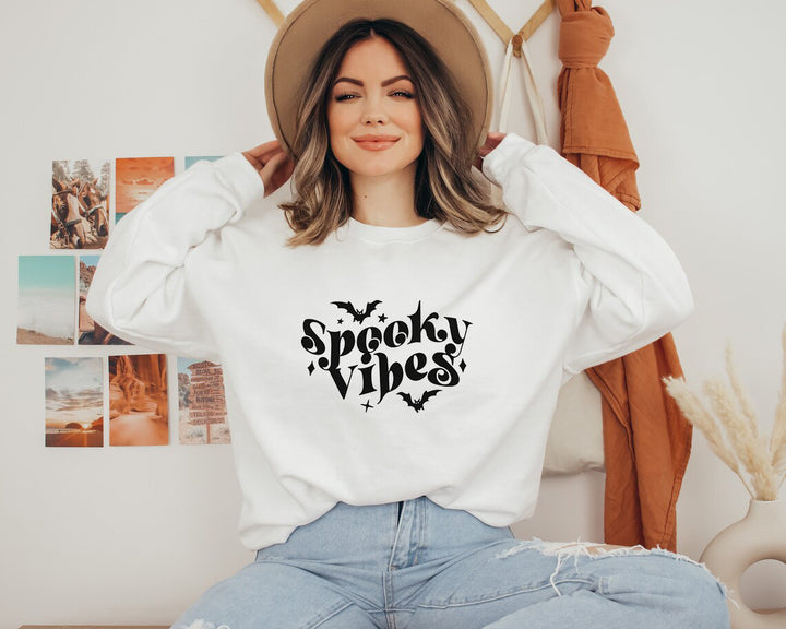 Kvinders sweatshirt med legende Halloween-design og komfortabel pasform Stilla