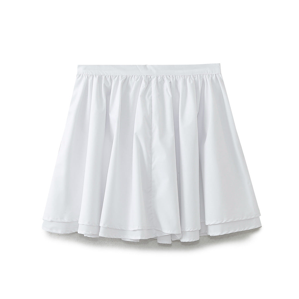 Dame Højt Skårede Plisseret Mini Skirt Stilla