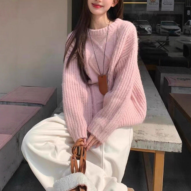 Kvinders hyggelige oversized sweater lavet af fin strik Stilla