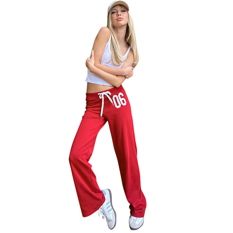 Dame afslappet sweatpants med elastisk talje og sidelommer Skovae