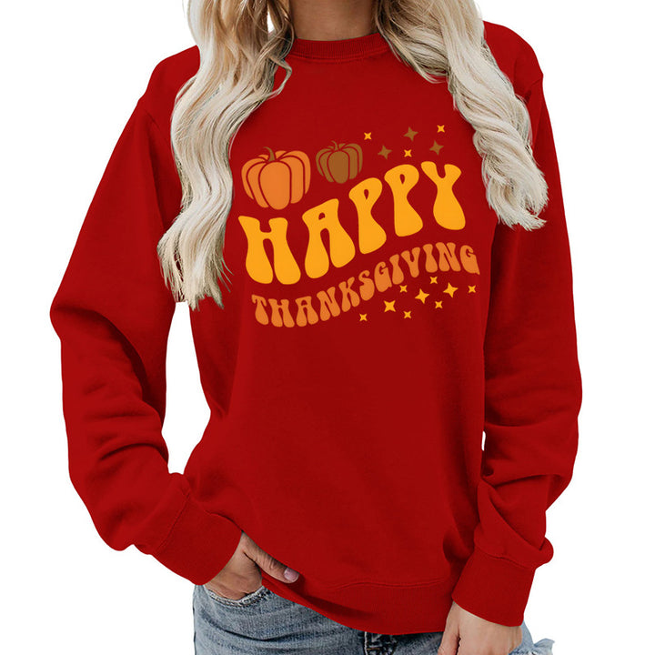 Dame sweater med festligt græskar motiv og behagelig pasform Stilla