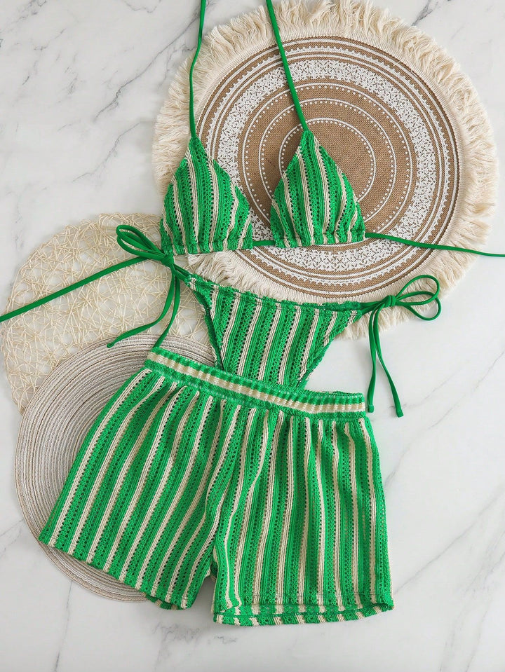 Dame To-delt Strandoutfit Skovae