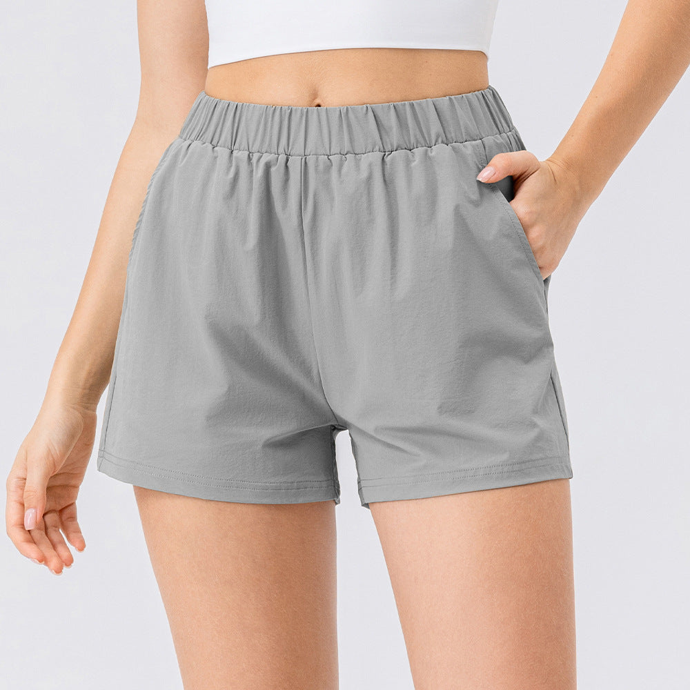 Dame Sporty Kort Shorts med elastisk talje og sidelommer Stilla
