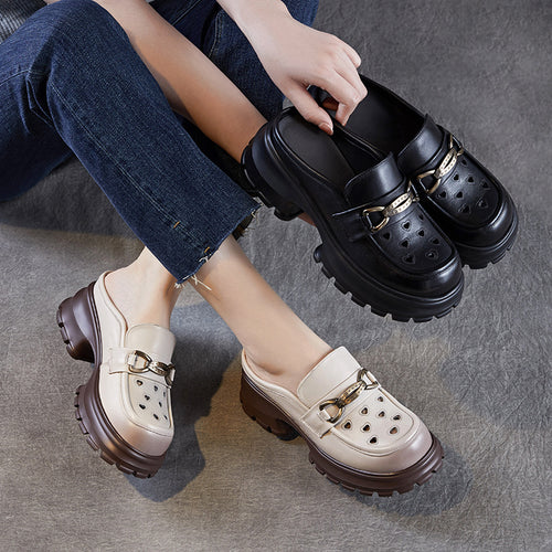 Dame Mode Slip-On Clogs med stilfulde hjerte-aussnit Stilla