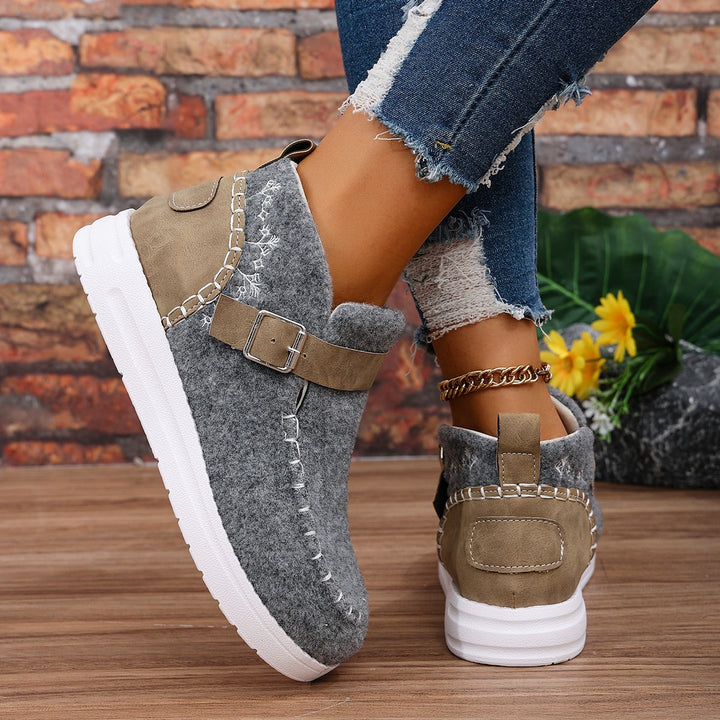 Dame sporty og hyggelige sneakers i moderne uldmix Stilla
