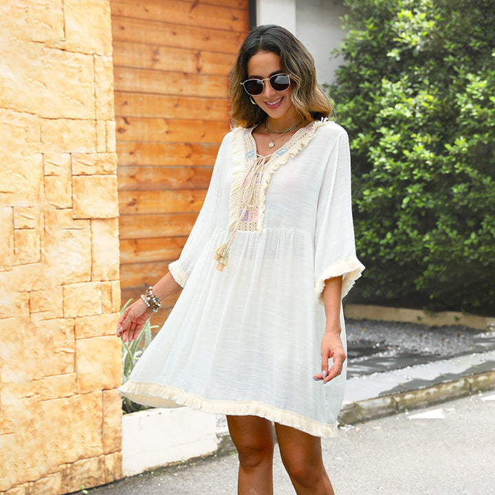 Kvinder Elegant Bohemian Strandkjole Stilla
