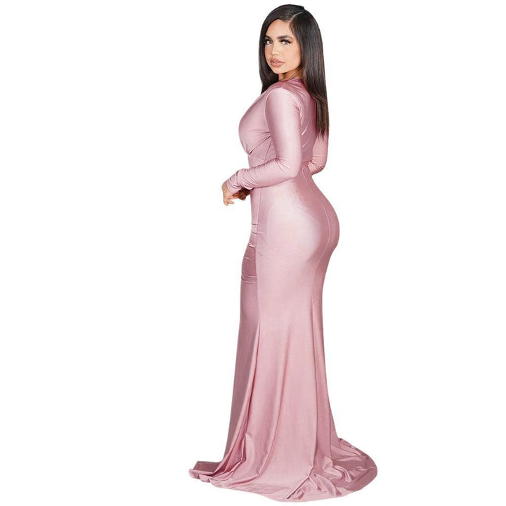 Dame High-Slit Ruffle Aftenkjole Stilla