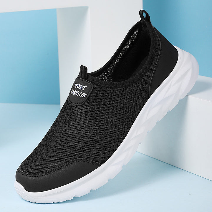 Herrer Slip-On Sportsneaker med åndbart mesh-design Stilla