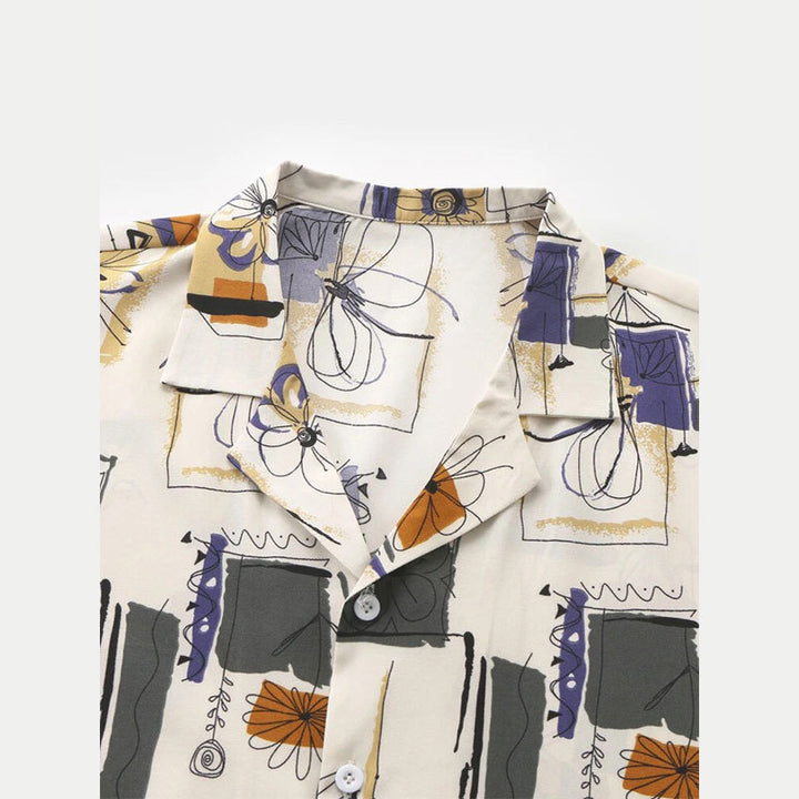 Dame pyjamasæt med modermønster og behagelige shorts Stilla