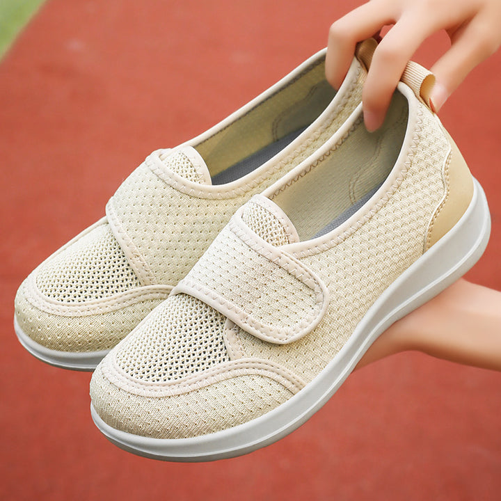 Dame Komfortabel Velcro Sneakers med åndbart Overmateriale Stilla