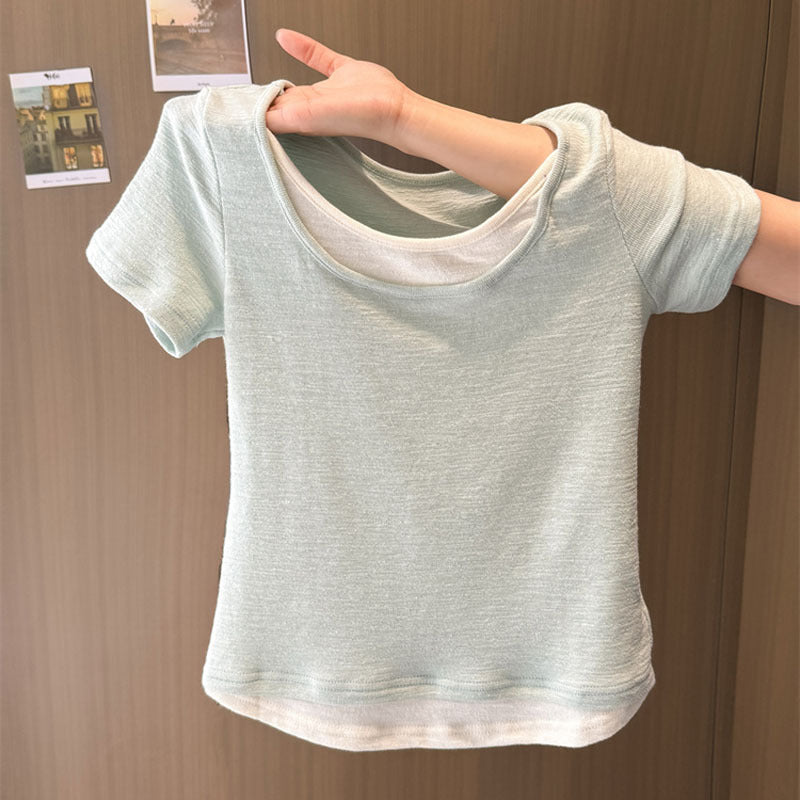 Femme Casual Letvægts Kortærmet T-Shirt Stilla