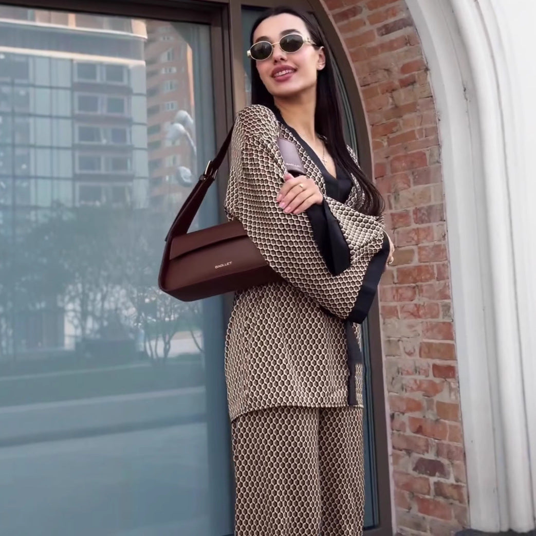 Damer Elegant Kimono-Sæt med bredt ærme Stilla