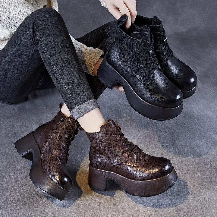 Femme Chunky Heel Ankelstøvler Stilla